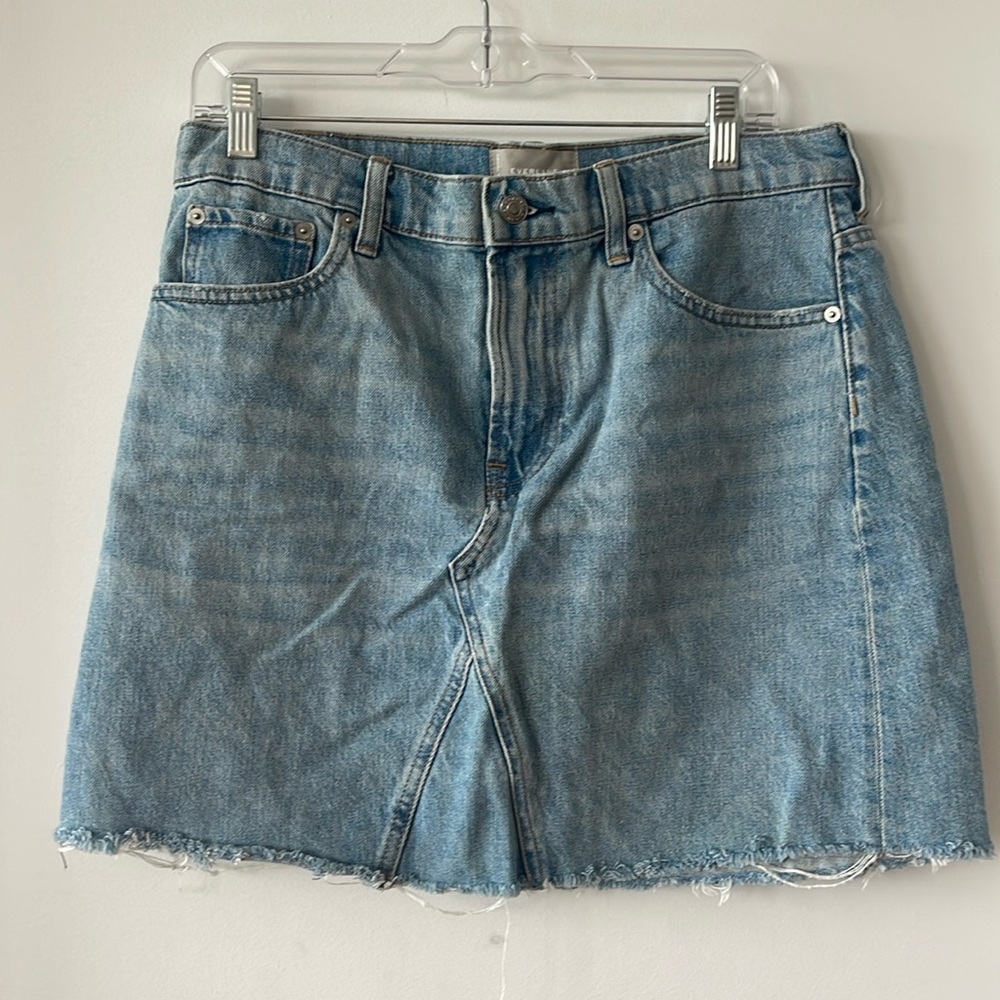 Everlane Cutoff Denim Skirt